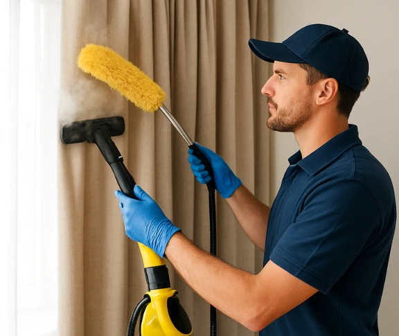 Trusted curtain steam cleaning technician Matty Curtain Cleaning keysborough-vic QLD