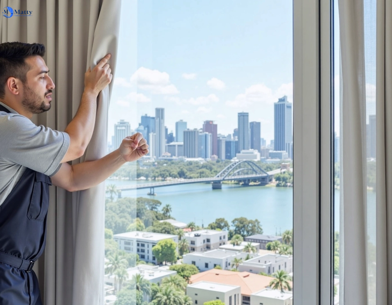 Professional curtain steam cleaning service keysborough-vic QLD by Matty Curtain Cleaning